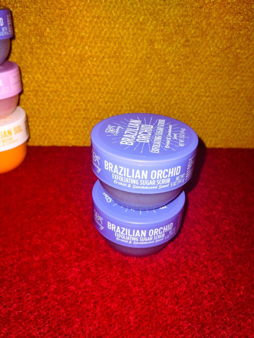 SPA Luxury Brazilian Orchid Exfoliating Sugar Scrub, 141g Each - Pack of 2